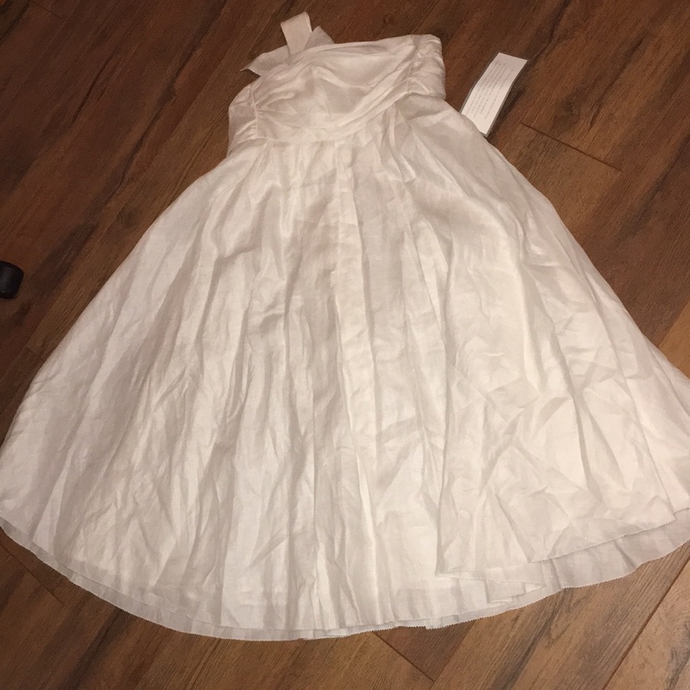 JCrew White strapless Dress